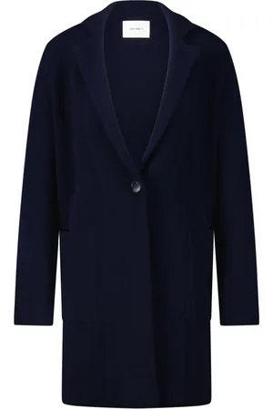 Lisa Yang Mantels, Dames, Blauw, S, Kasjmier, Cashmere Jas Anni