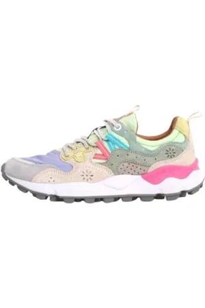 Flower Mountain Schoenen, Dames, Veelkleurig, 40 EU, Grijze Sneakers voor Bergavonturen