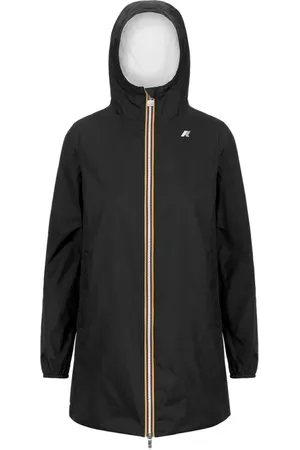 K-Way Jassen, Dames, Zwart, S, Nylon, Omkeerbare nylonjas voor vrouwen