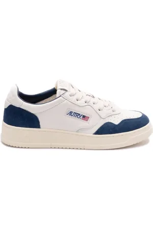 Autry Schoenen, Heren, Wit, 43 EU, Leer, Medalist Low Leather Suede Sneakers