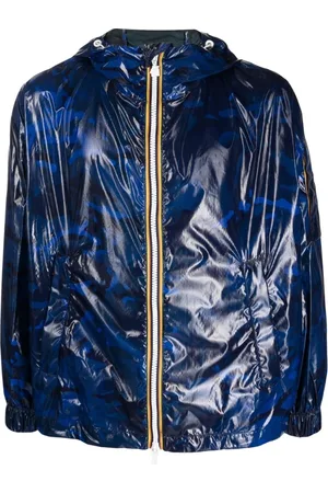 K-Way Jassen, Heren, Blauw, S, Stijlvolle Regenjas