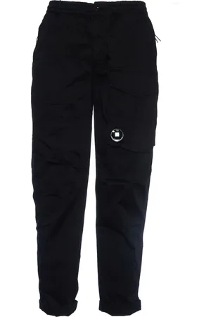 C.P. Company Broeken, Heren, Zwart, M, Katoen, Zwarte Cargo Broek voor Mannen