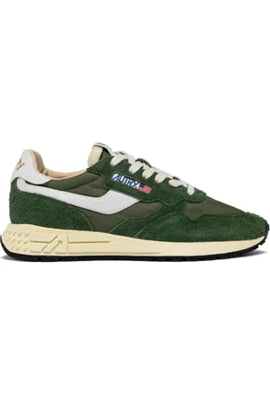 Autry Schoenen, Heren, Groen, 43 EU, Nylon, Military Style Lage Sneakers