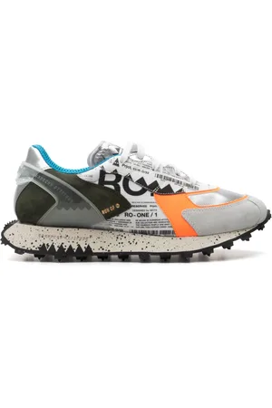 RUN OF Schoenen, Heren, Veelkleurig, 44 EU, Katoen, Sneakers Ro-1 JET M