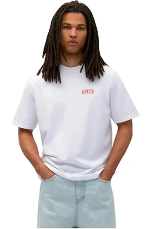Arte Antwerp Tops, Heren, Wit, S, T-shirt met print op de rug