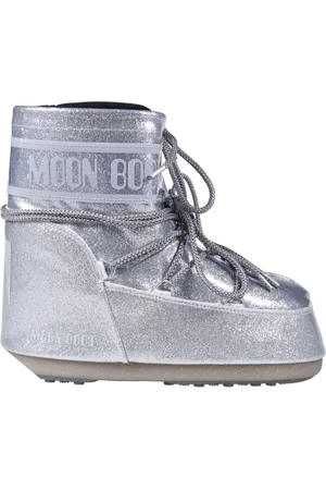 Moon Boot Schoenen, Dames, Grijs, 39 EU, Low Glitter Boot