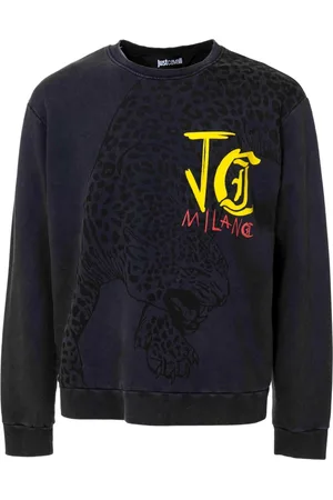 Roberto Cavalli Sweatshirts & Hoodies, Heren, Zwart, S, Truien