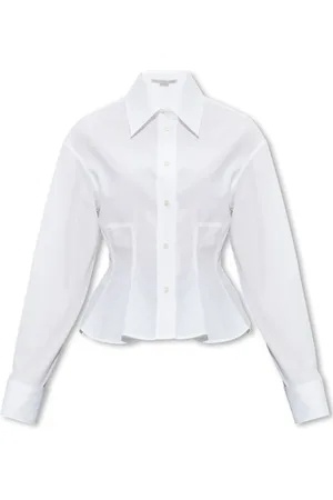Stella McCartney Blouses & Shirts, Dames, Wit, M, Katoen, Peplum Blouse