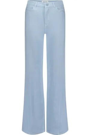 Fabienne Chapot Jeans, Dames, Blauw, W31 L32, Katoen, Bonnie Wide Leg Jeans