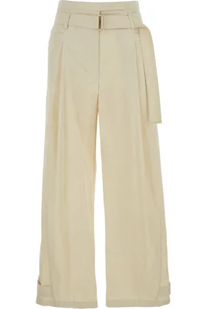 Low Classic Broeken, Dames, , M, Katoen, Dubbele Riem Punt Broek