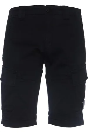 C.P. Company Korte broeken, Heren, Zwart, XS, Katoen, Zwarte Cargo Shorts Regular Fit