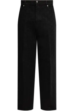 Salvatore Ferragamo Jeans, Heren, Zwart, L, Katoen, Monogram jeans
