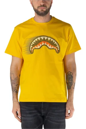 Sprayground Tops, Heren, Geel, M, Katoen, Snelste Haai T-shirt