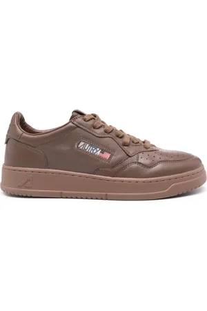 Autry Schoenen, Heren, Bruin, 43 EU, Lage Top Sneakers Medialist Patridge