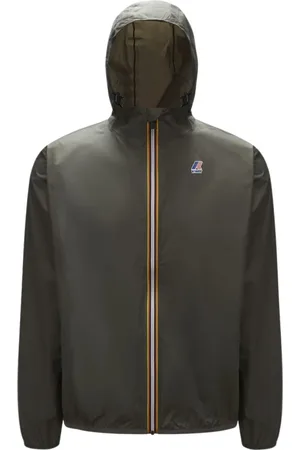 K-Way Jassen, unisex, Groen, S, Nylon, Waterdichte Windbreaker Jas - LE Vrai 3.0 Claude