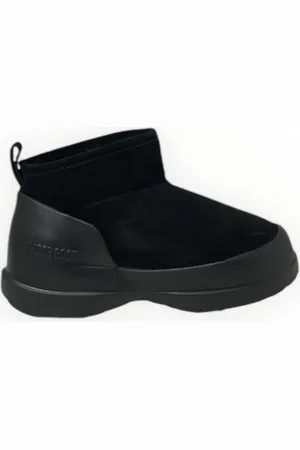 Moon Boot Schoenen, Dames, Zwart, 38 EU, Suède, Luna Lage Laars Suède