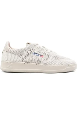 Autry Schoenen, Heren, Grijs, 40 EU, Lage Gebreide Sneakers