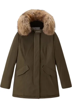 Woolrich Jassen, Dames, Groen, S, Luxe Arctic Raccoon Parka