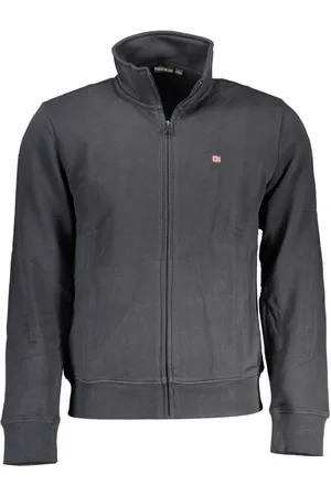 Napapijri Sweatshirts & Hoodies, Heren, Zwart, M, Zip-throughs