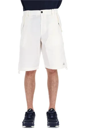 C.P. Company Korte broeken, Heren, Wit, XL, Katoen, Witte Cargo Bermuda Shorts Ripstop