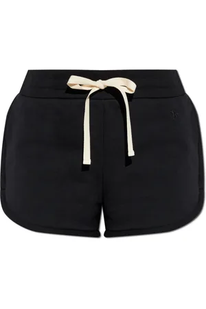 Jil Sander Korte broeken, Dames, Zwart, S, Katoen, Logo shorts