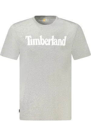 Timberland Tops, Heren, Grijs, L, Katoen, Grijze Katoenen Crew Neck T-Shirt