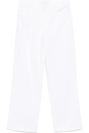 Mother Jeans, Dames, Wit, W24, Witte stijlvolle jeans met ritssluiting