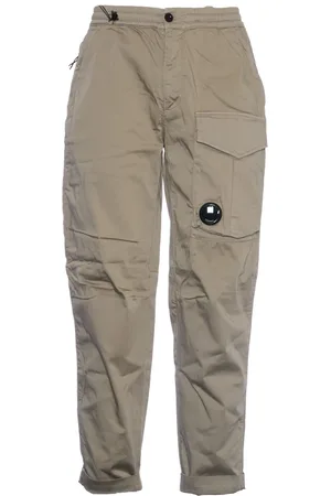 C.P. Company Broeken, Heren, , L, Katoen, Vintage Khaki Cargo Broek