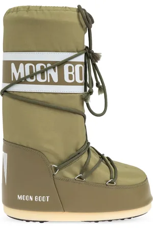 Moon Boot Schoenen, Dames, Groen, 35 EU, Nylon, Sneeuwlaarzen Icoon Nylon