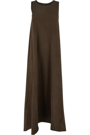 UMA WANG Kleedjes, Dames, Bruin, L, Elegante Damesjurk Mode