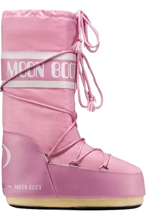 Moon Boot Schoenen, Dames, Roze, 39 EU, Leer, Roze winterlaarzen met waterdichte coating