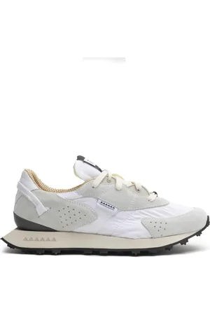 RUN OF Schoenen, Heren, , 41 EU, Sneaker Off White Split Leather