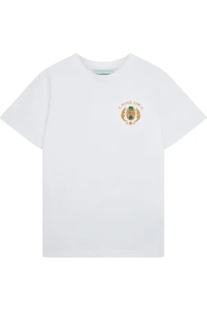 Casablanca Tops, Heren, Wit, S, Katoen, Tennis Club T-shirt