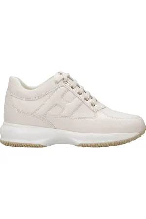 Hogan Schoenen, Dames, Wit, 40 EU, Leer, Interactive leren sneakers