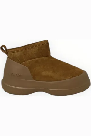 Moon Boot Schoenen, Dames, Bruin, 40 EU, Suède, Luna Lage Laars Suède