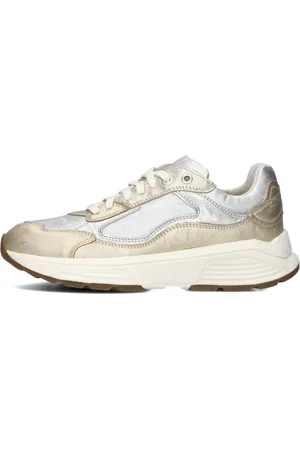 Xsensible Schoenen, Dames, Veelkleurig, 42 EU, Leer, Gouden Lage Top Dames Sneakers