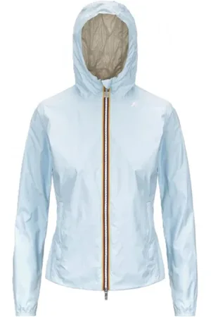 K-Way Jassen, Dames, Blauw, L, Nylon, Nylon jassen en parka