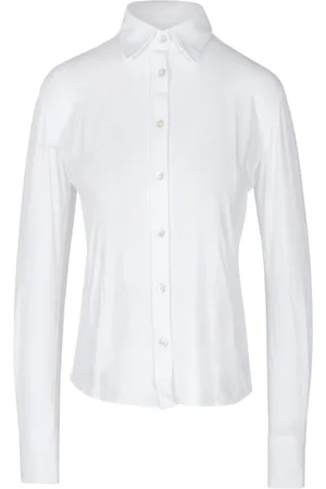 RRD Blouses & Shirts, Dames, Wit, S, Leer, Slim Fit Oxford Overhemd