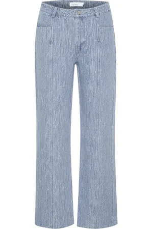 Karen by Simonsen Jeans, Dames, Blauw, S, Denim, Coole straight-leg jeans met voorzakken