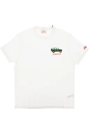 MC2 SAINT BARTH Tops, Heren, Wit, XL, Katoen, Klassiek Katoenen T-shirt en Polo