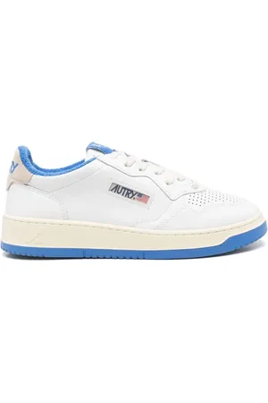 Autry Schoenen, Heren, Wit, 42 EU, Leer, Lage Medalist Sneakers