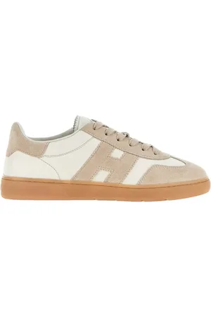 Hogan Schoenen, Dames, Wit, 39 1/2 EU, Suède, Leren en suède sneakers