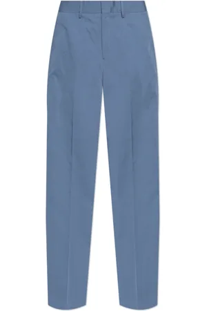 Paul Smith Broeken, Heren, Blauw, W36, Katoen, Kreukelbroek
