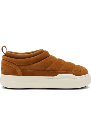 Moon Boot Schoenen, Heren, Bruin, 43 EU, Suède, Park Soft Bruine Suède Sneakers