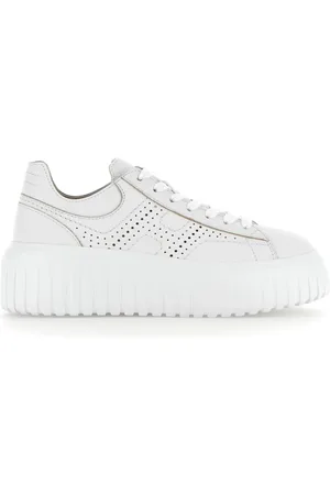 Hogan Schoenen, Dames, Wit, 39 EU, Witte Sneakers voor een stijlvolle look