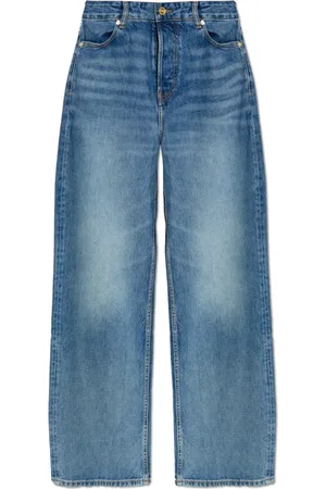 Ganni Jeans, Dames, Blauw, W28, Denim, Straight-leg jeans