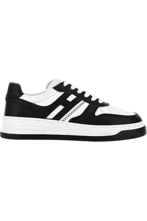 Hogan Schoenen, Dames, Zwart, 35 EU, Leer, Leren Sneakers
