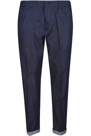 Dondup Broeken, Heren, Blauw, W34, Stijlvolle Herenbroek