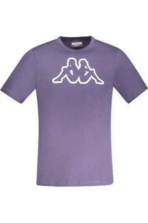Kappa Tops, Heren, Blauw, S, Katoen, Blauw Katoenen Crew Neck T-Shirt