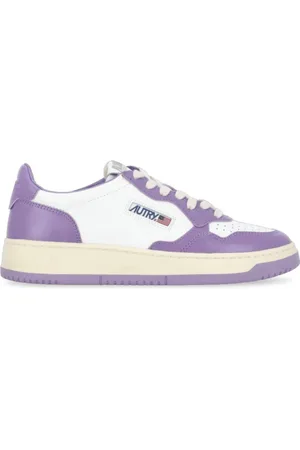 Autry Schoenen, Dames, Paars, 36 EU, Katoen, Medalist Lage Sneakers